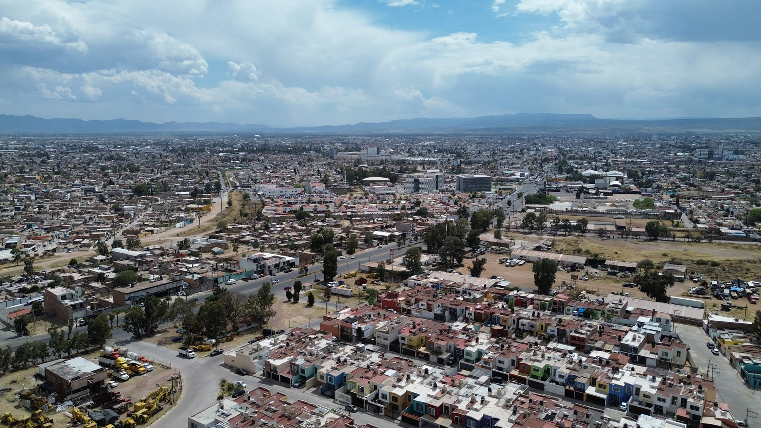 Aerial view of Cielo Vista residential subdivision in Durango