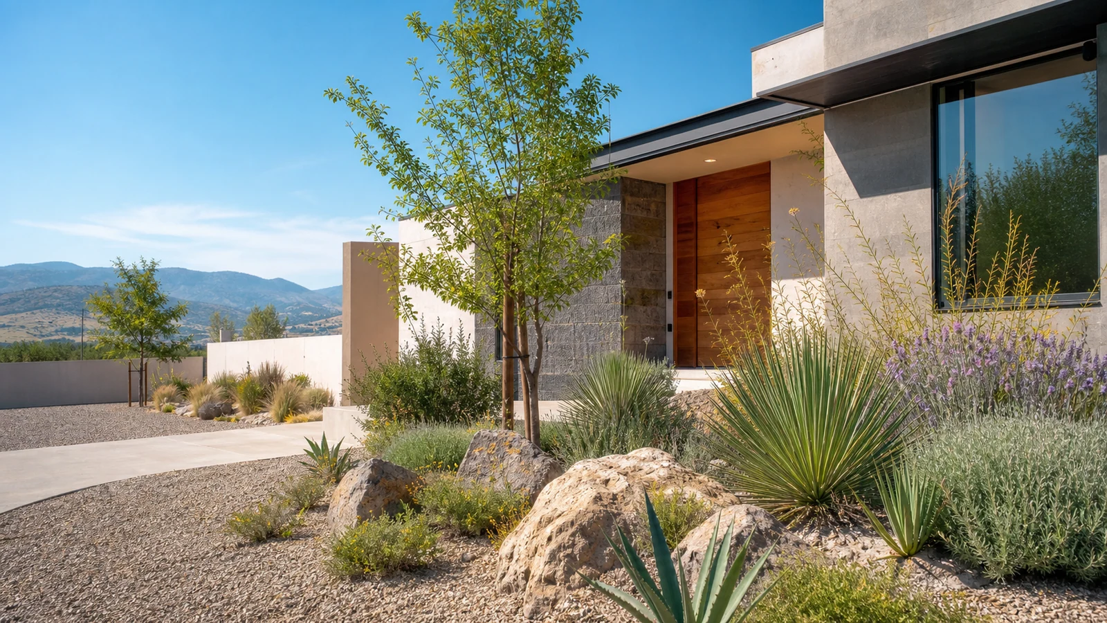 Low-Water Gardens Gain Ground in Residential Housing